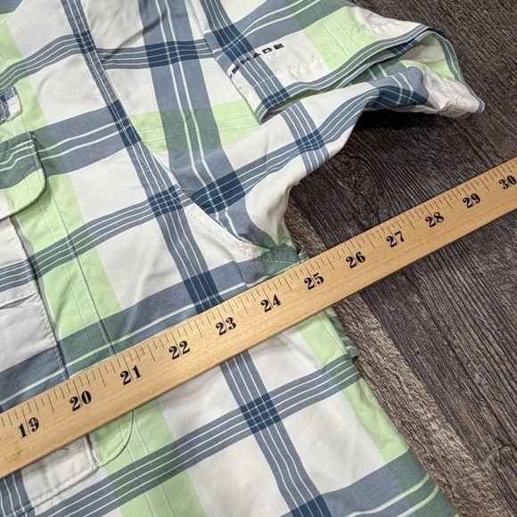 (2) Columbia PFG Super Bahama Men's Large Plaid Omni-Shade Fishing Shirts - Picture 12 of 16